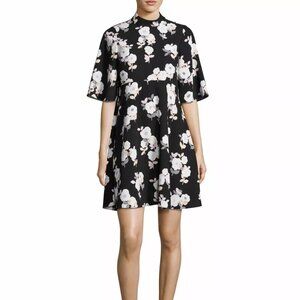 Kate Spade New York Posy Floral Swing Dress in Black 00